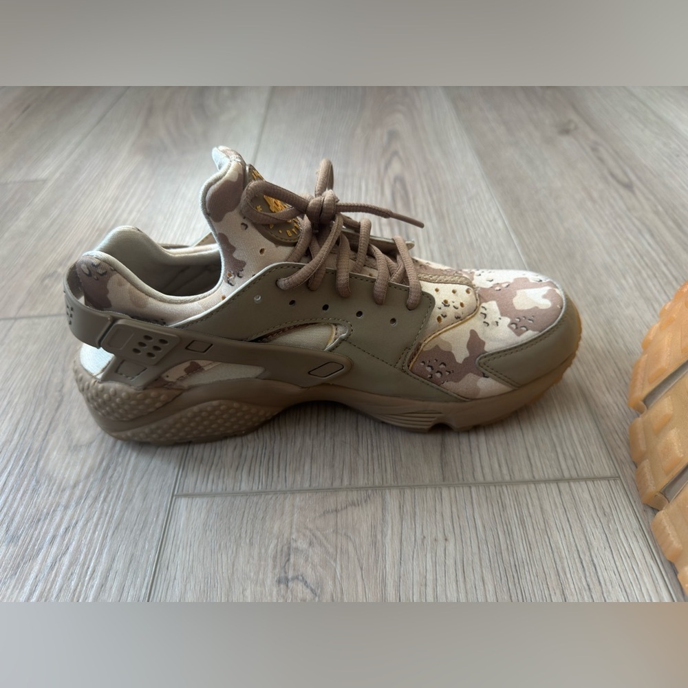 Nike Air Huarache Run Desert Ore  Men’s Camouflage Sneakers 👟 - Picture 12 of 14